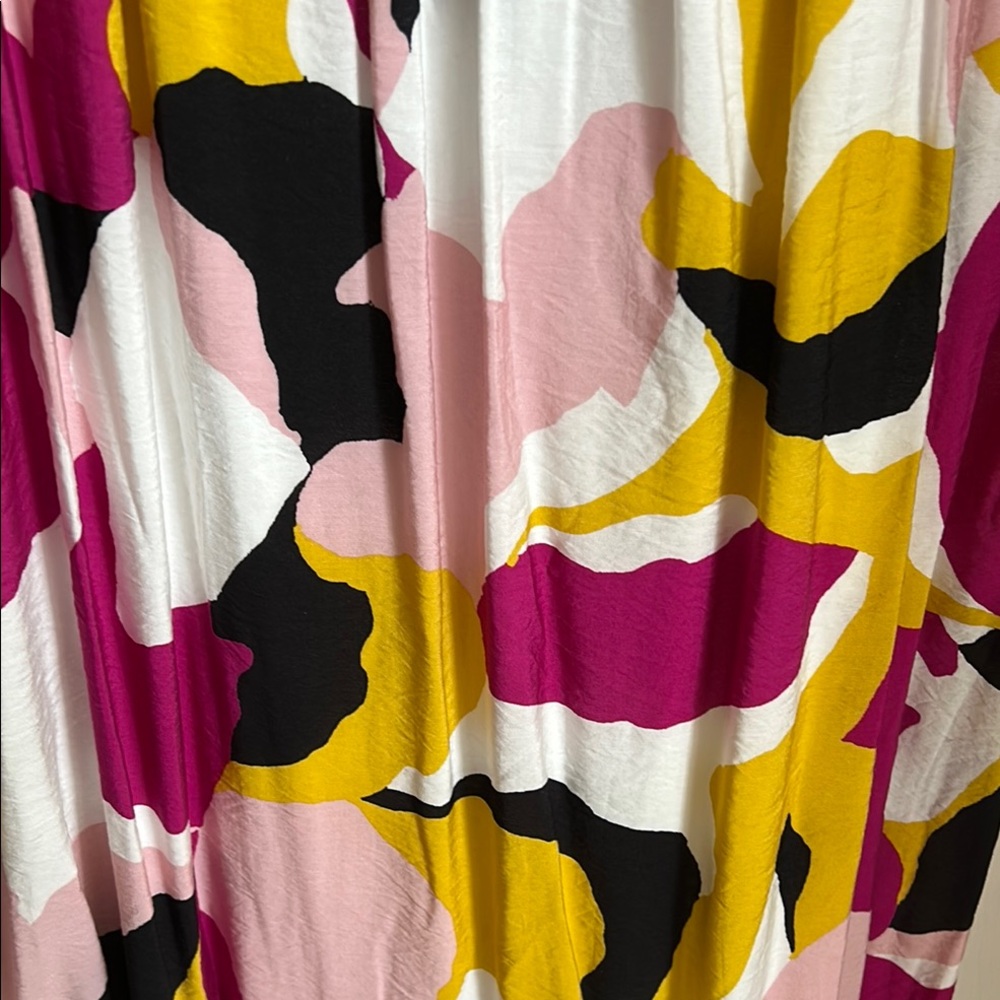 Multicolor Abstract Print Dress - Picture 4 of 4